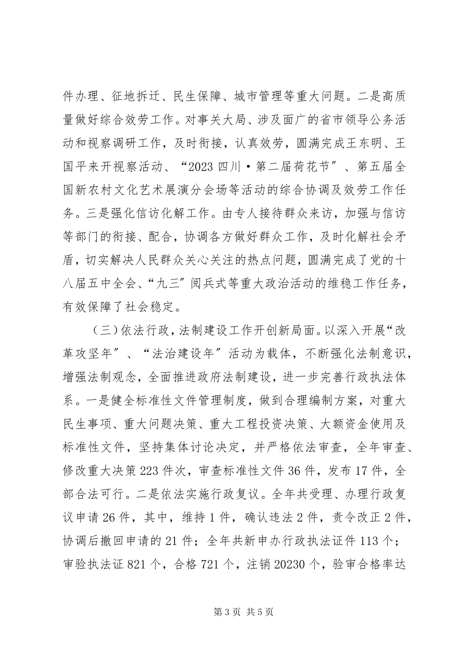 2023年乡镇政府办年度工作总结.docx_第3页