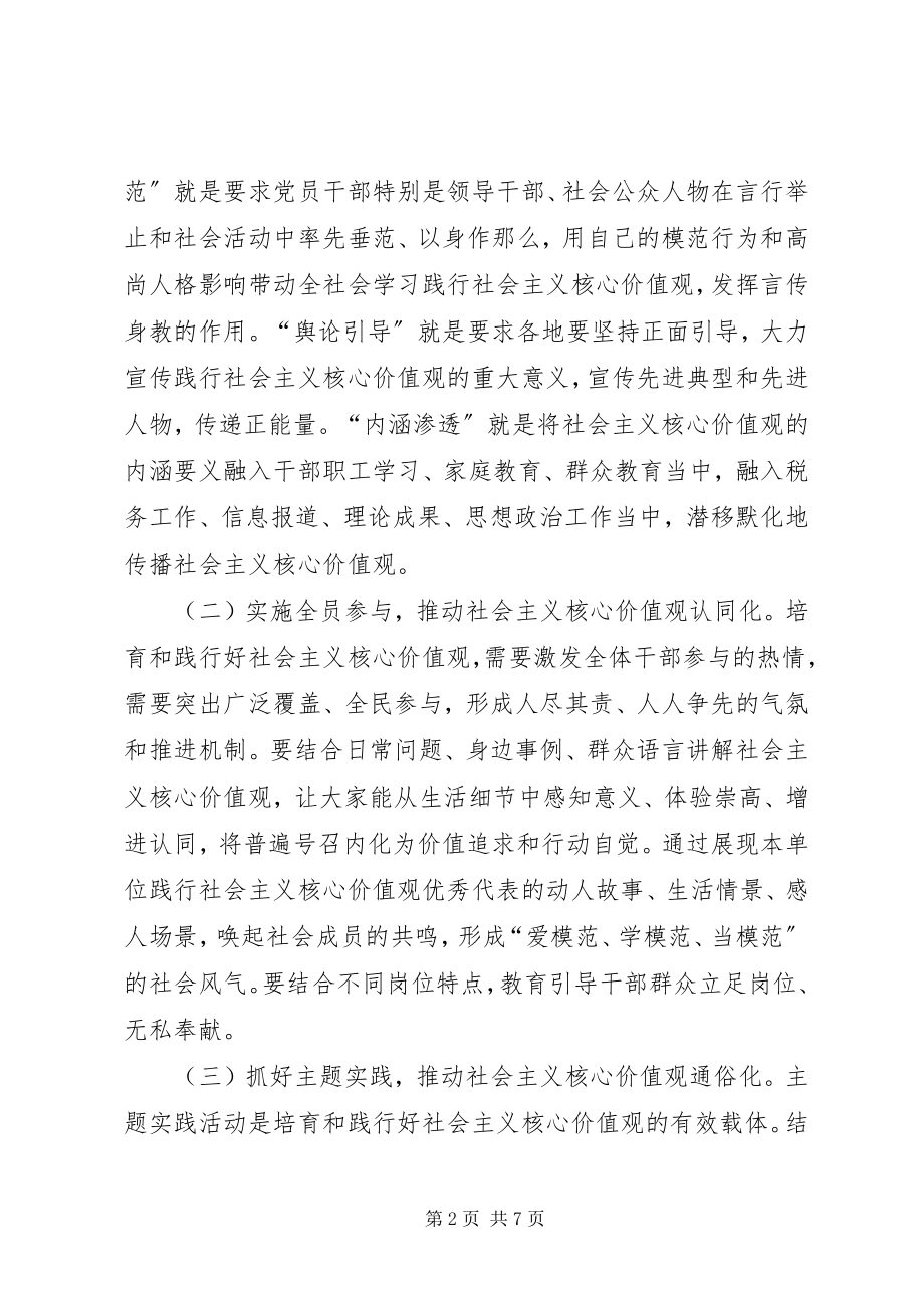 2023年县国税局践行社会主义核心价值观实施方案.docx_第2页