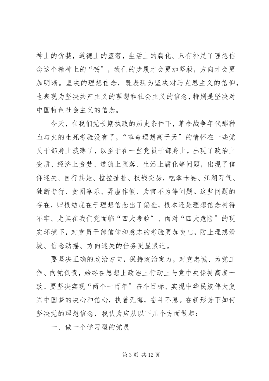 2023年坚定理想信念、明确政治方向专题讨论讲话.docx_第3页