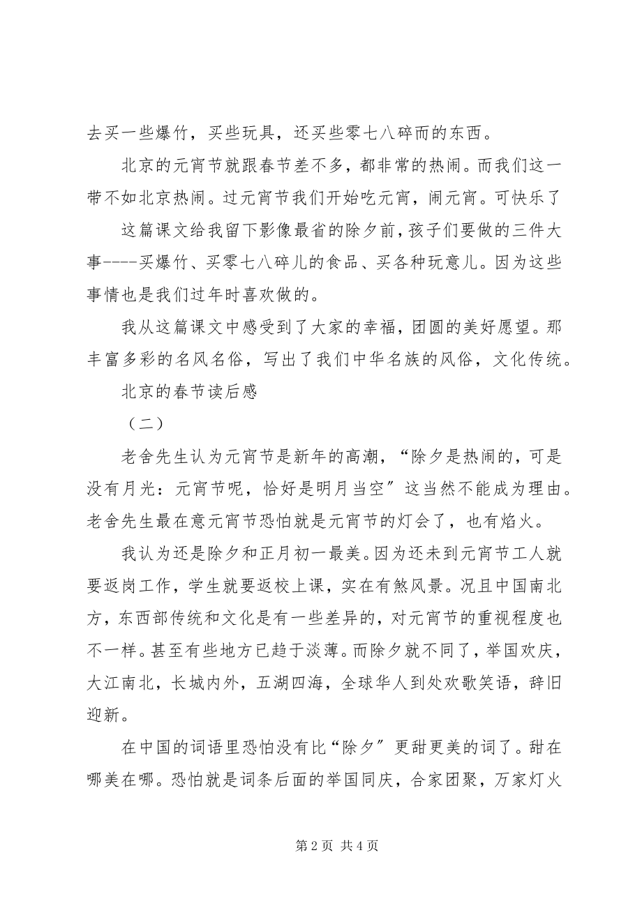 2023年北京的春节读后感北京的春节读后感新编.docx_第2页