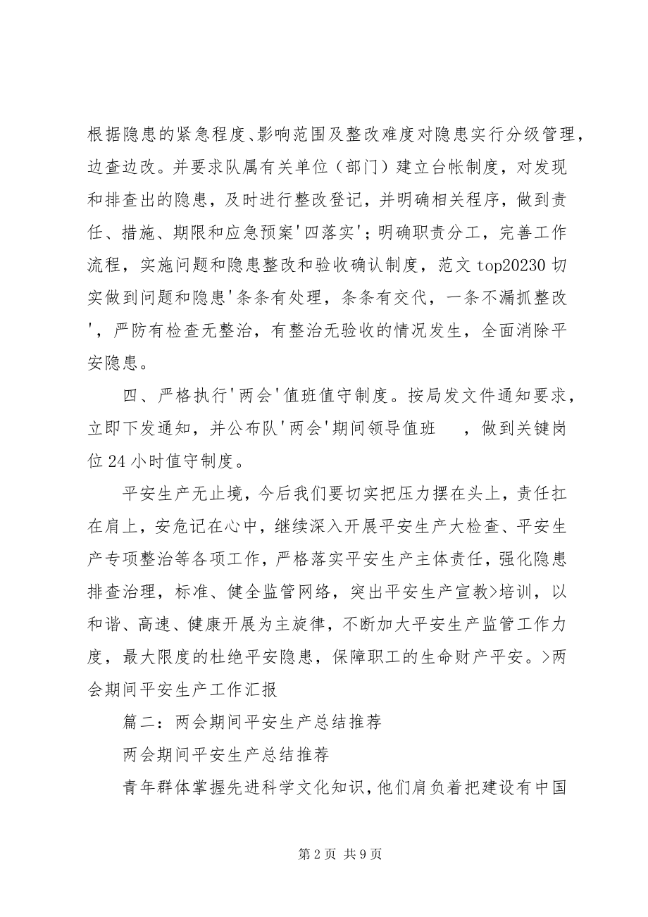 2023年乡镇两会安全生产总结.docx_第2页