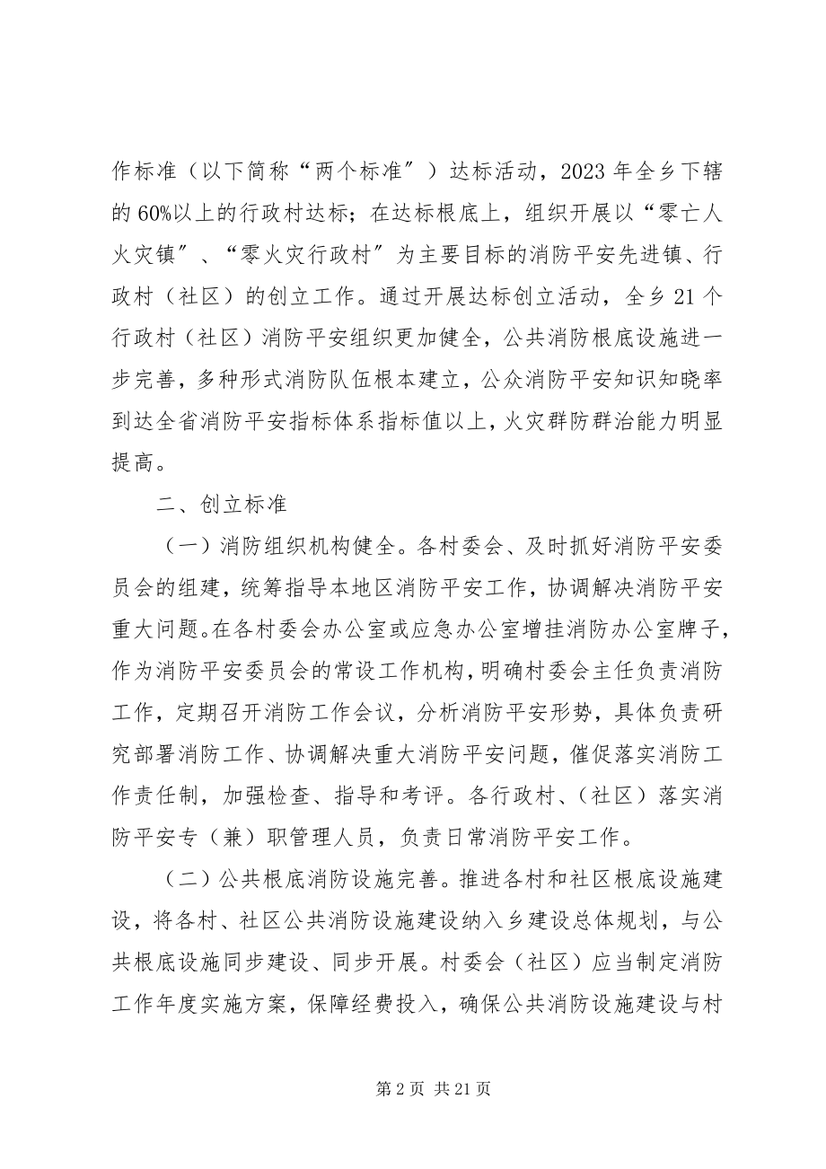 2023年李集乡农村社区消防安全达标创建活动实施方案.docx_第2页