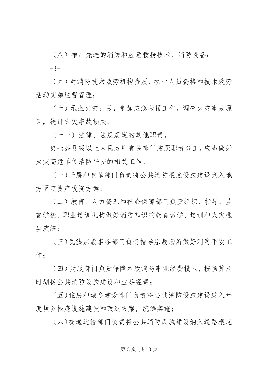 2023年XX市火灾高危单位消防安全管理规定新编.docx_第3页