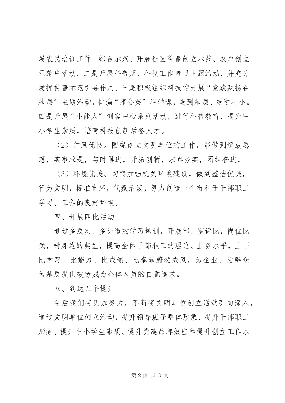 2023年科协创建文明单位总结.docx_第2页