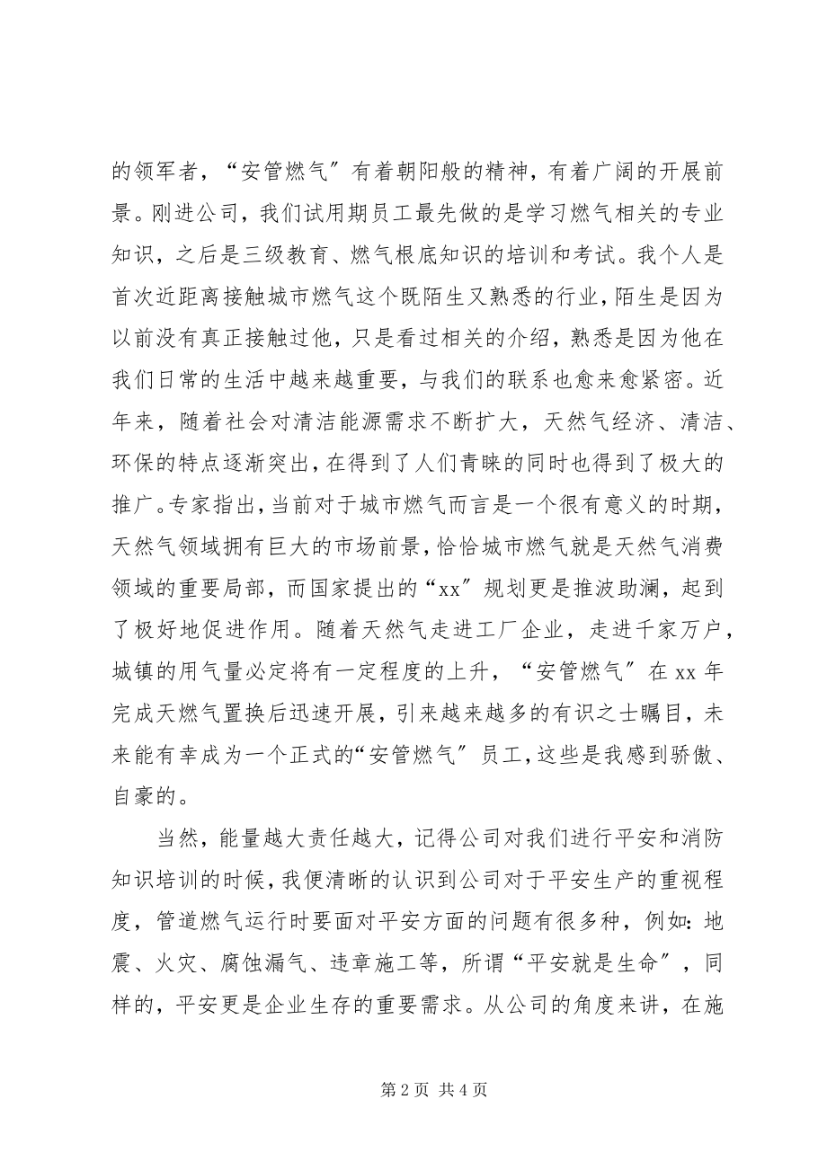 2023年燃气公司实习期个人工作总结.docx_第2页