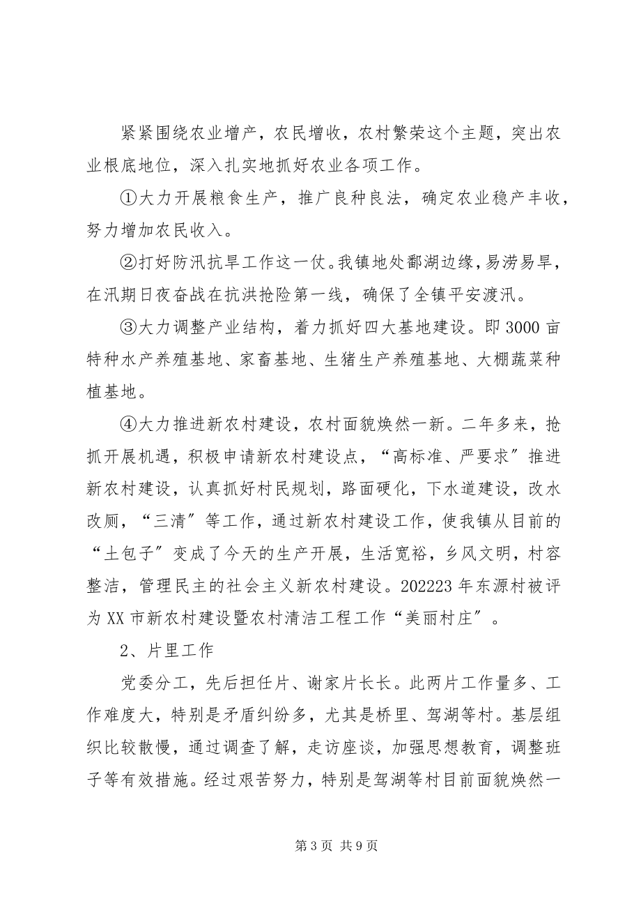 2023年镇委副书记任职工作汇报2篇.docx_第3页