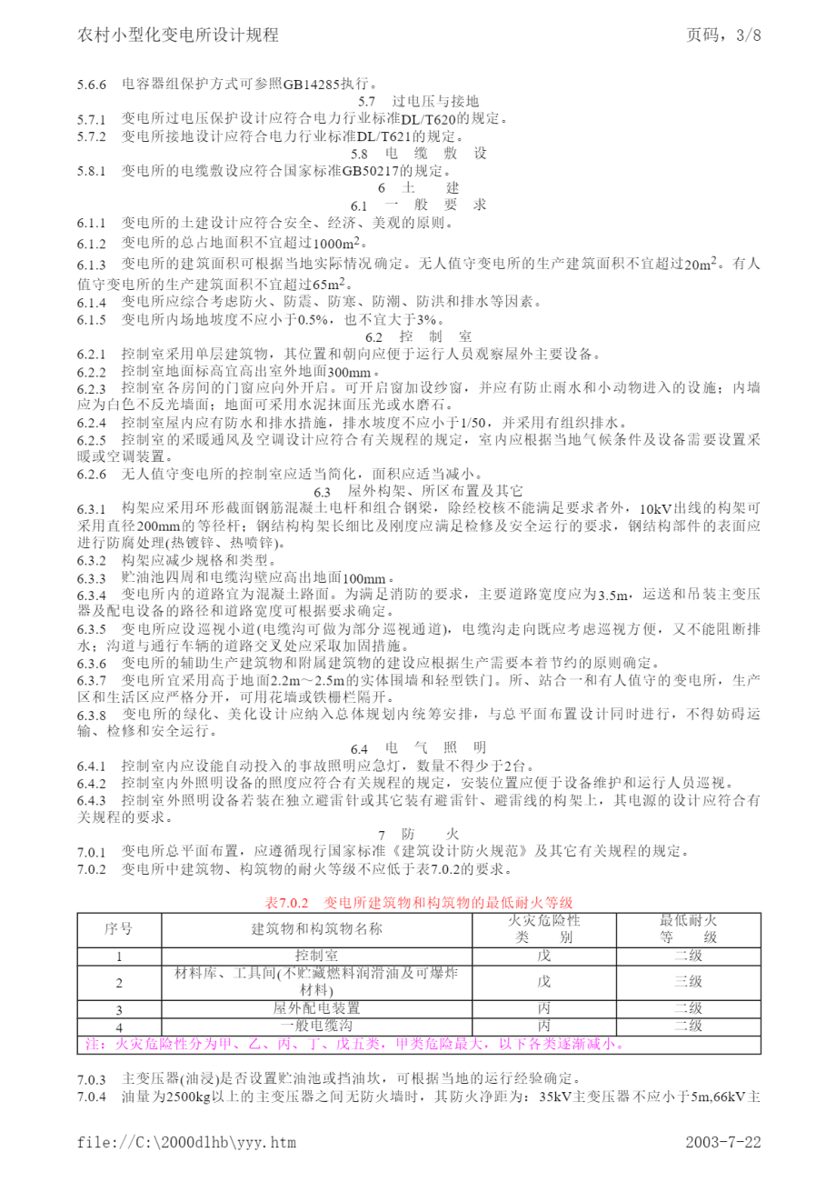 DL∕T 5078-1997 农村小型化变电所设计规程.pdf_第3页