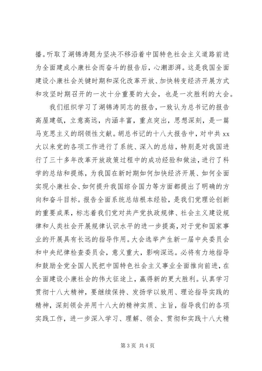 2023年乡镇干部学习十八大精神心得体会.docx_第3页