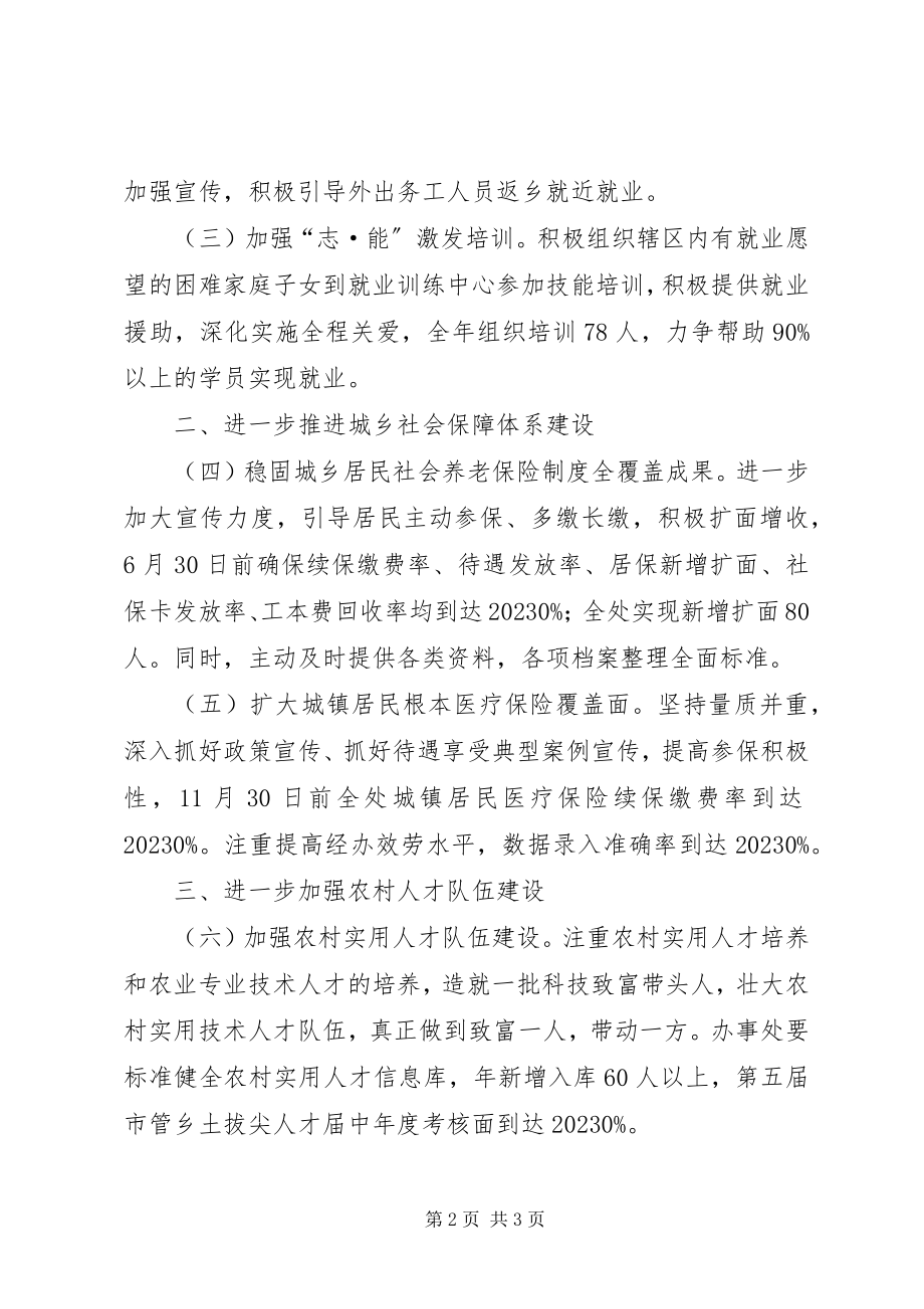 2023年办事处年度社会保障工作要点新编.docx_第2页