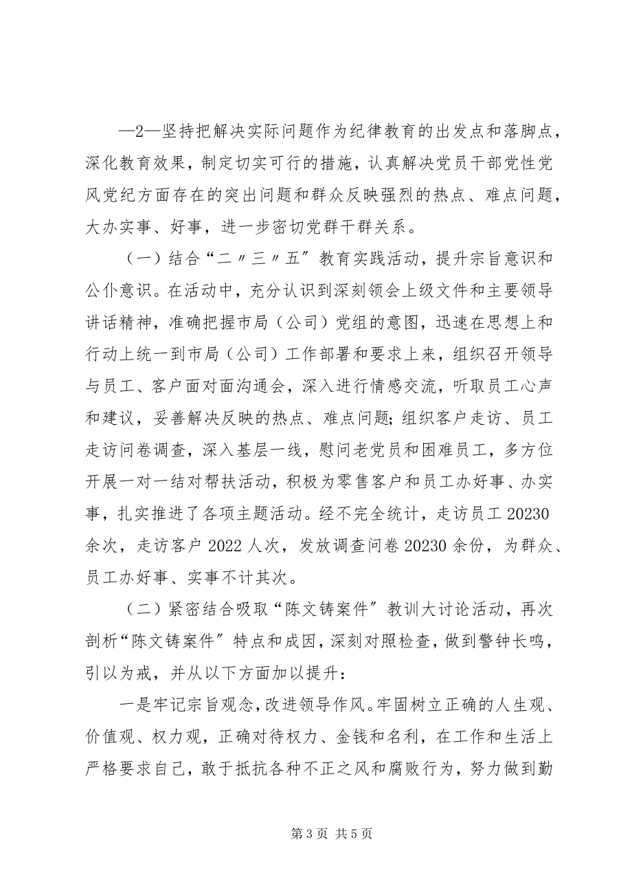 2023年开展纪律教育学习月活动情况总结.docx_第3页