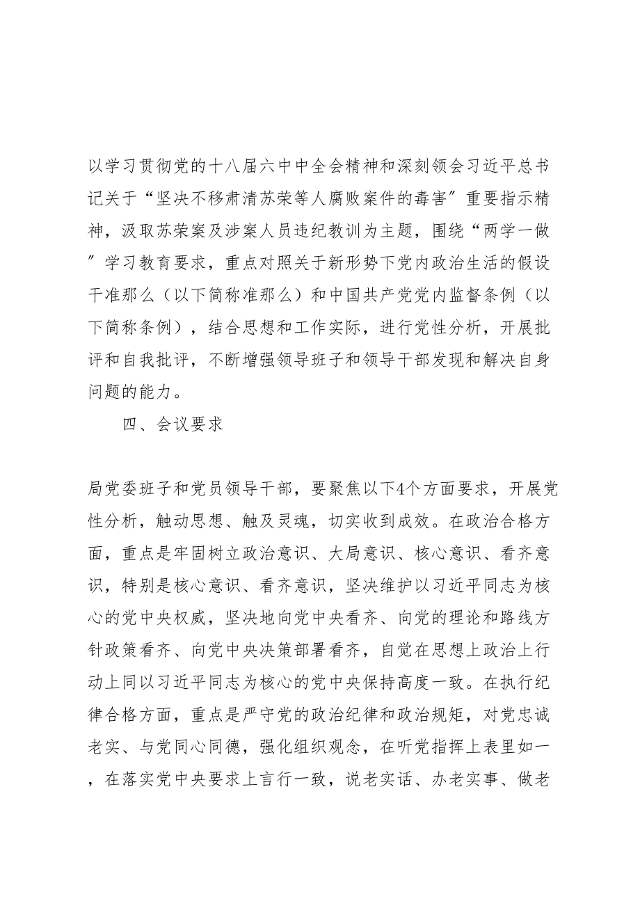 2023年市粮食局度领导班子专题民主生活会实施方案.doc_第2页