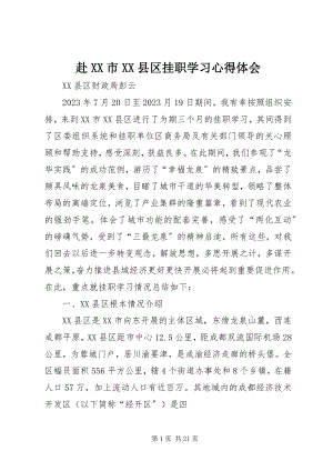 2023年赴XX市XX县区挂职学习心得体会.docx