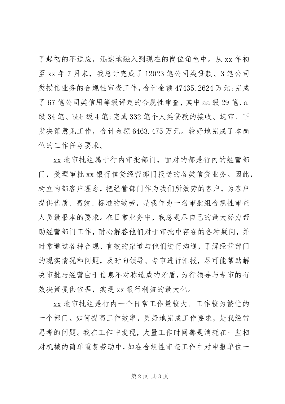 2023年银行支行审计人员工作总结.docx_第2页