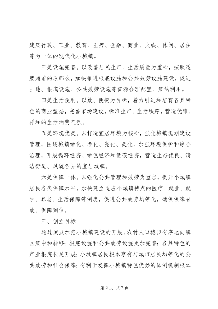 2023年省级试点示范小城镇建设方案.docx_第2页