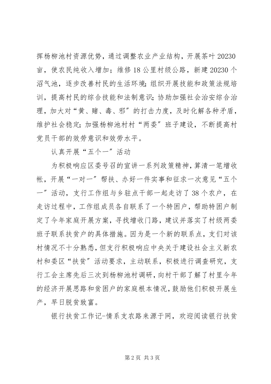 2023年银行扶贫工作记情系支农路.docx_第2页