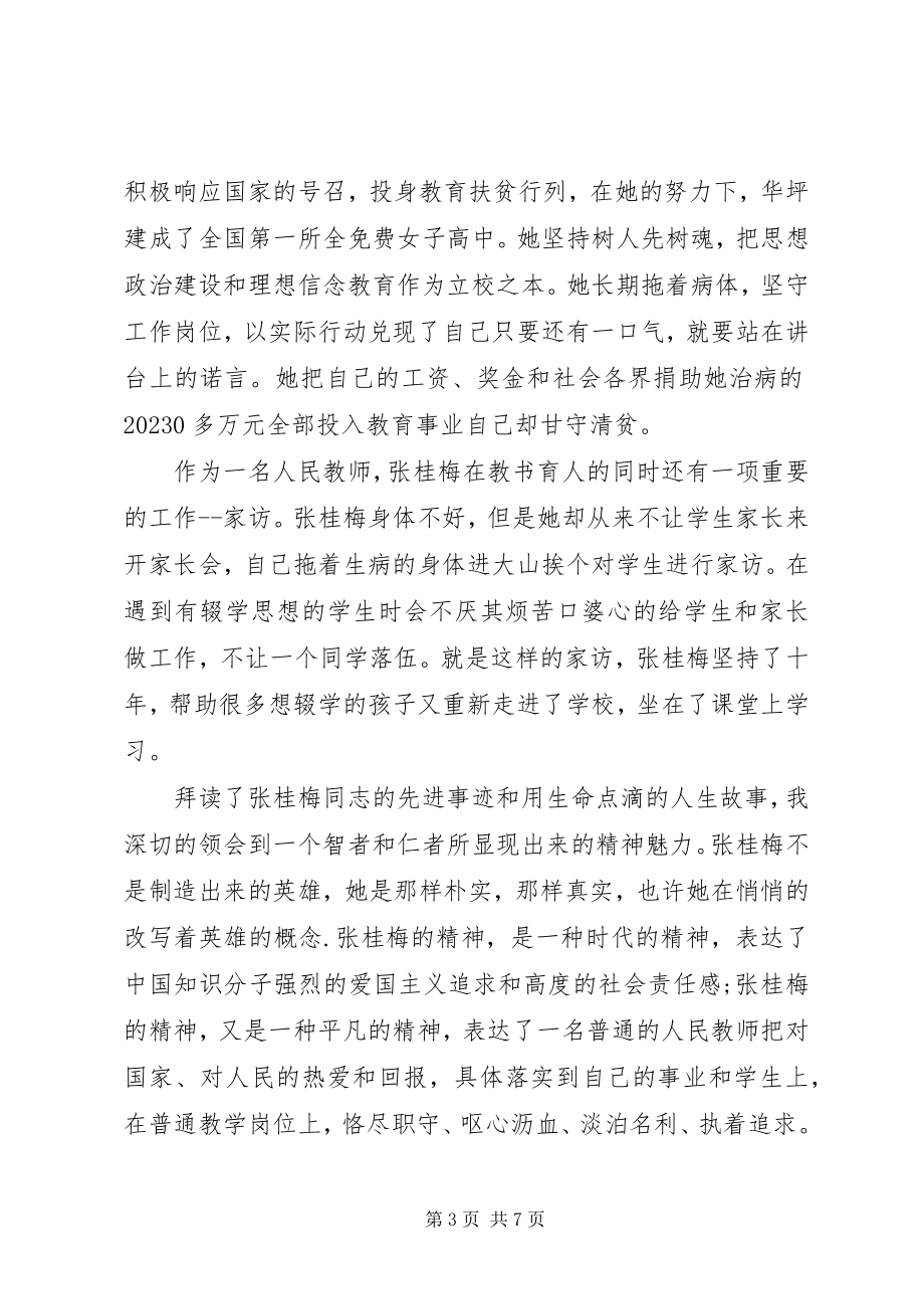 2023年时代楷模张桂梅事迹学习心得.docx_第3页