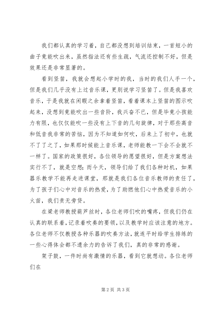 2023年上海器乐培训学习心得.docx_第2页