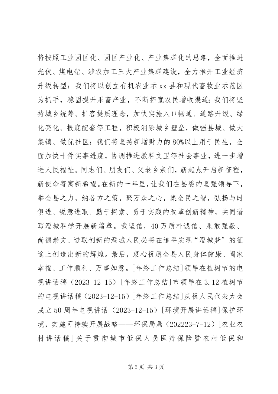 2023年县长春节电视致辞.docx_第2页