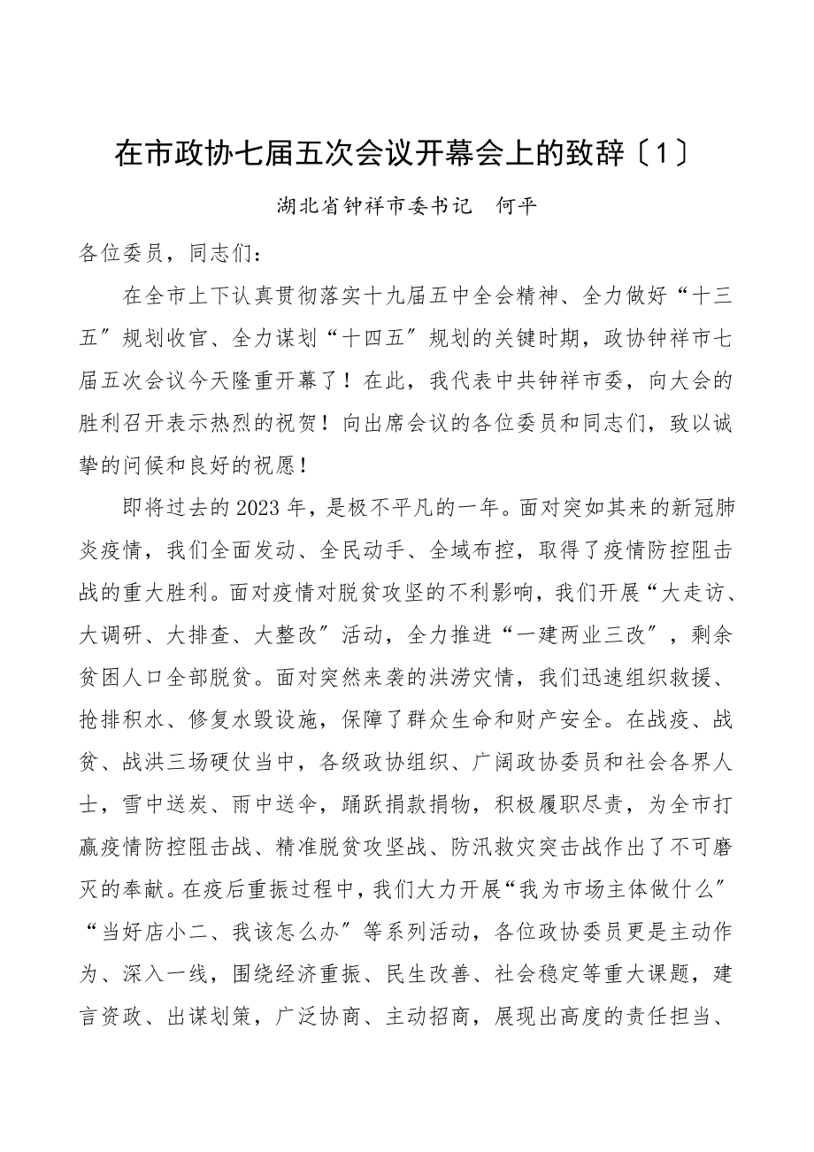 政协会议开幕式领导讲话3篇.doc_第1页