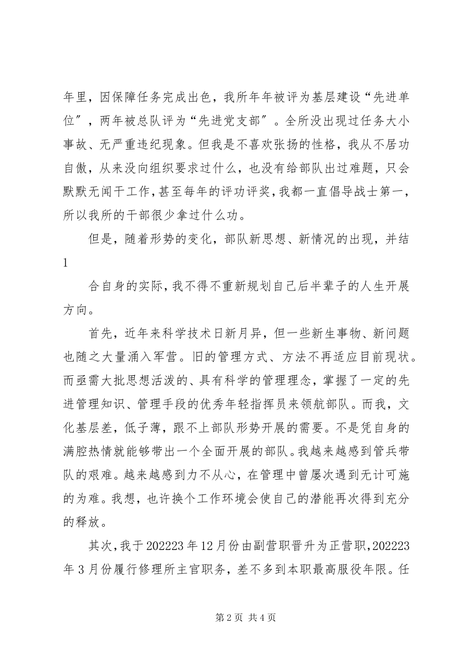 2023年警官转业申请书.docx_第2页