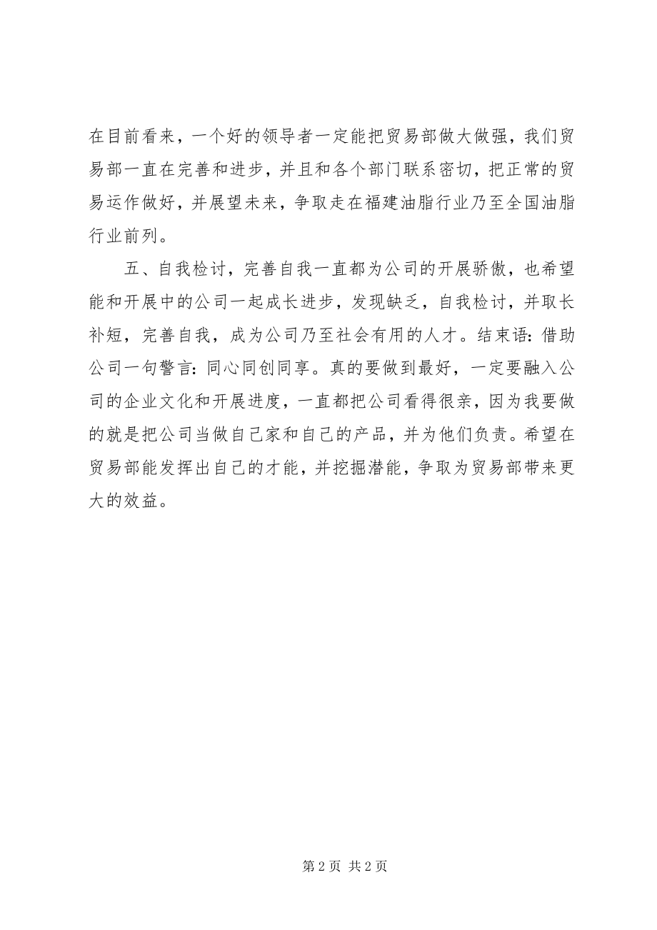 2023年企业贸易部个人工作总结.docx_第2页