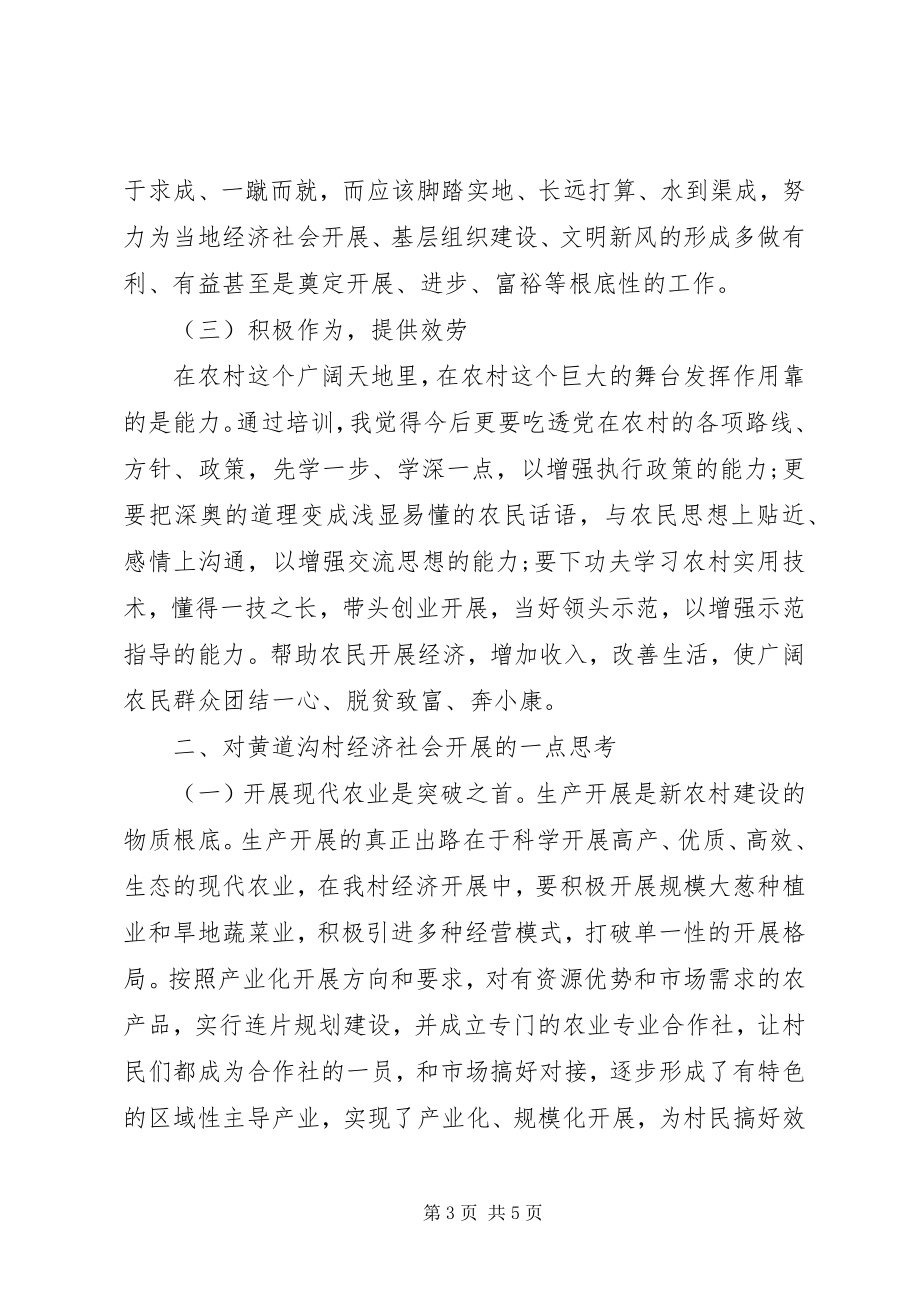 2023年农村干部培训学习心得体会.docx_第3页