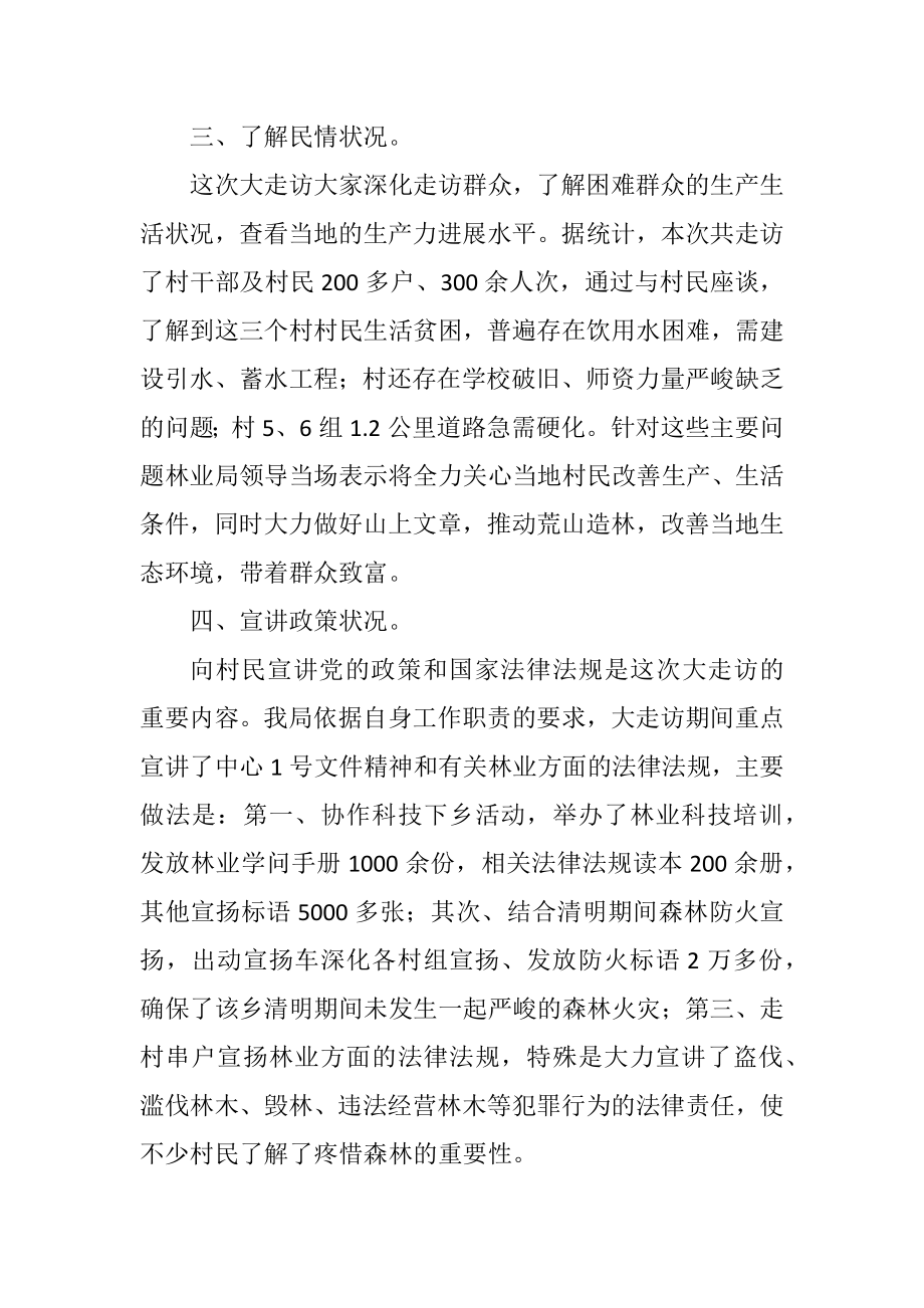 2023年林业局乡村走访活动总结.docx_第2页