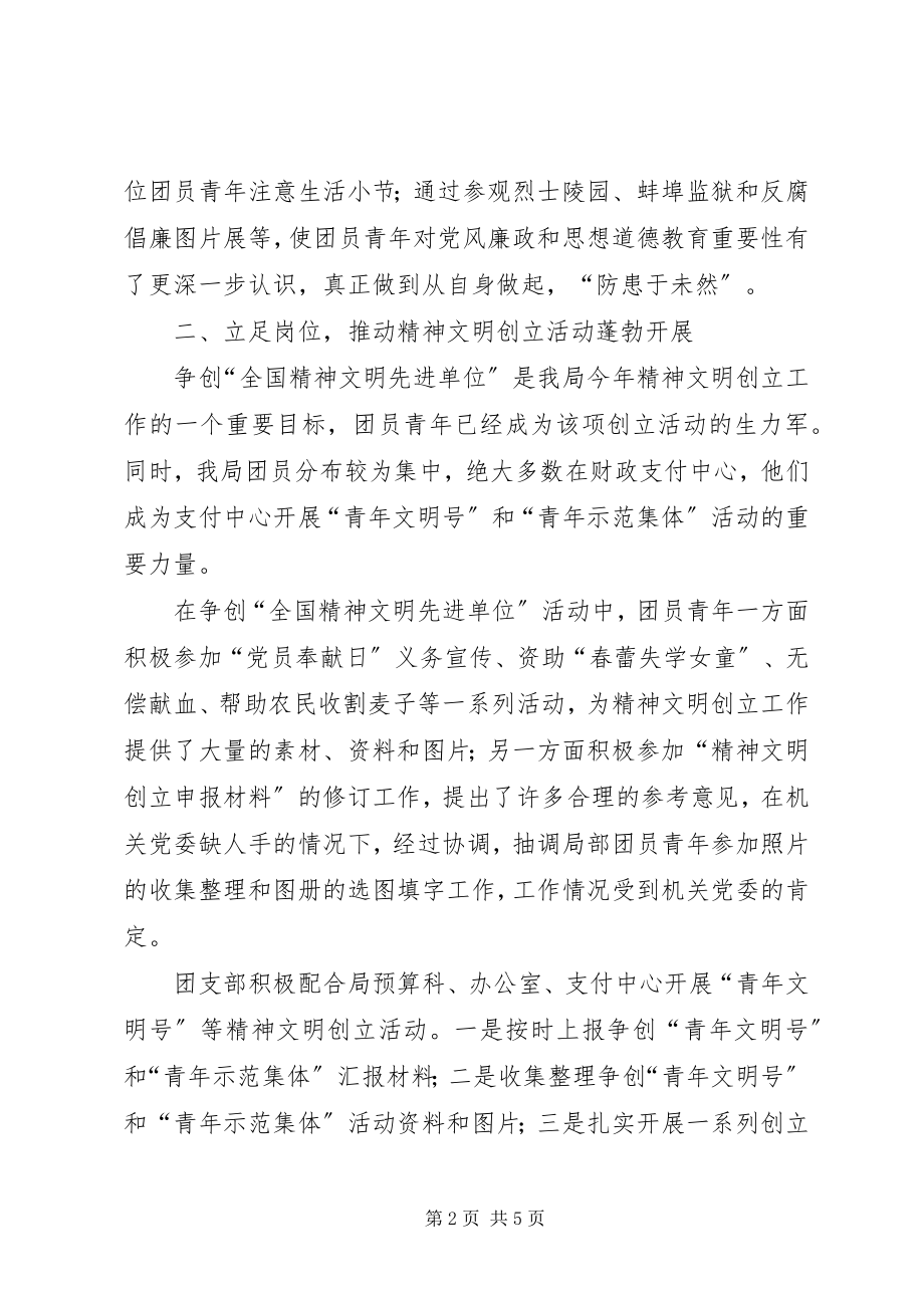 2023年XX局团支部X年度工作总结.docx_第2页