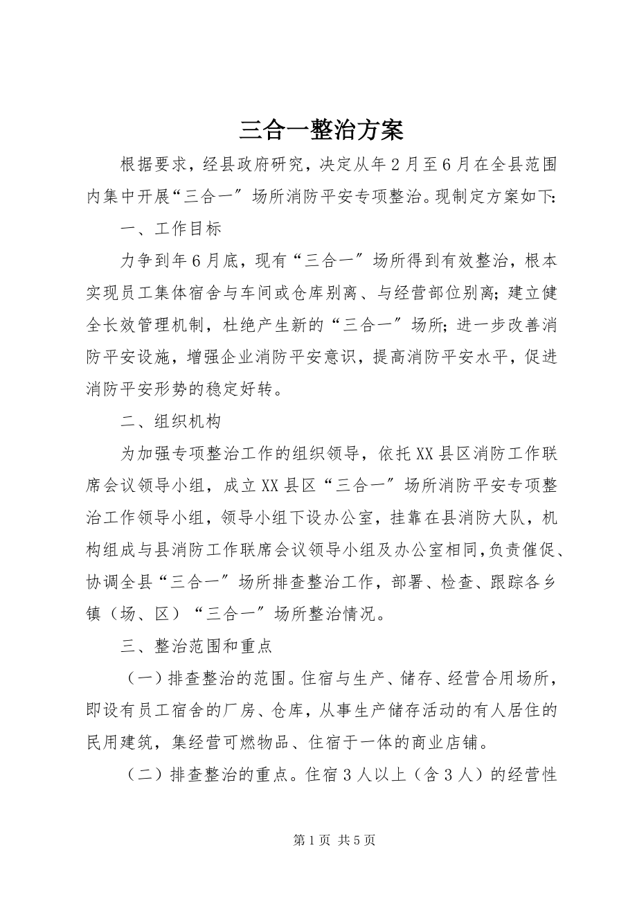 2023年三合一整治方案.docx_第1页