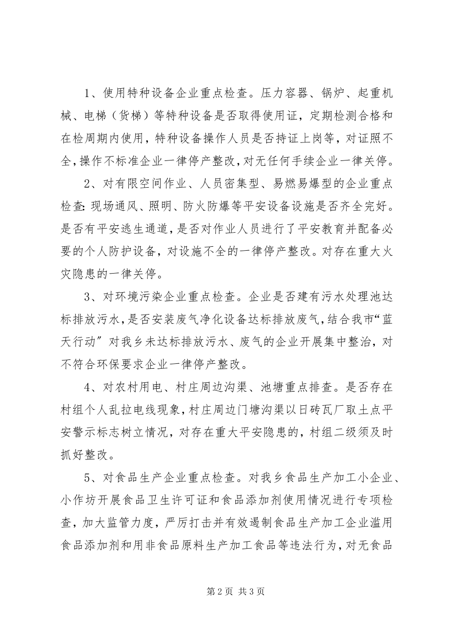 2023年全乡安全生产隐患整治实施方案.docx_第2页