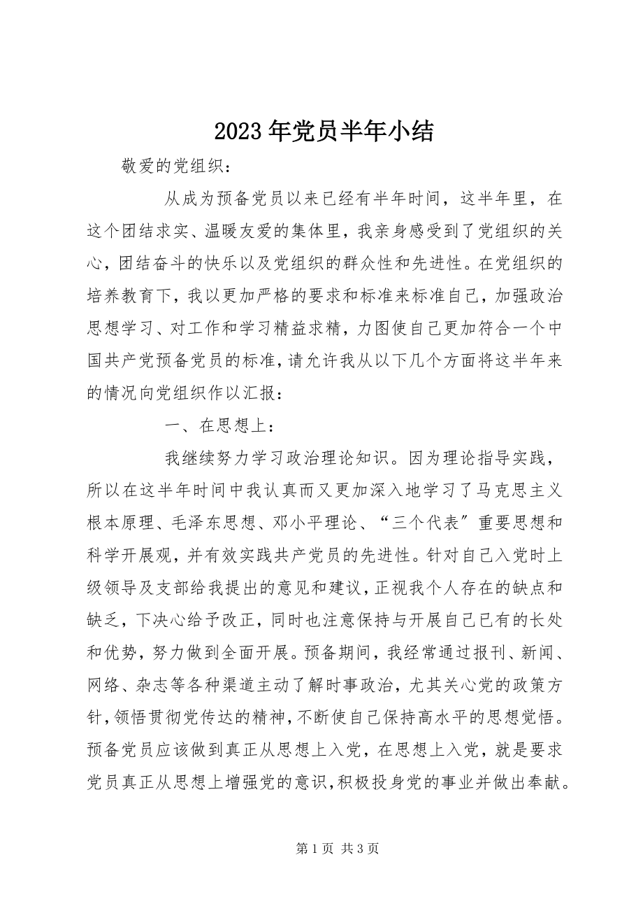 2023年党员半小结.docx_第1页