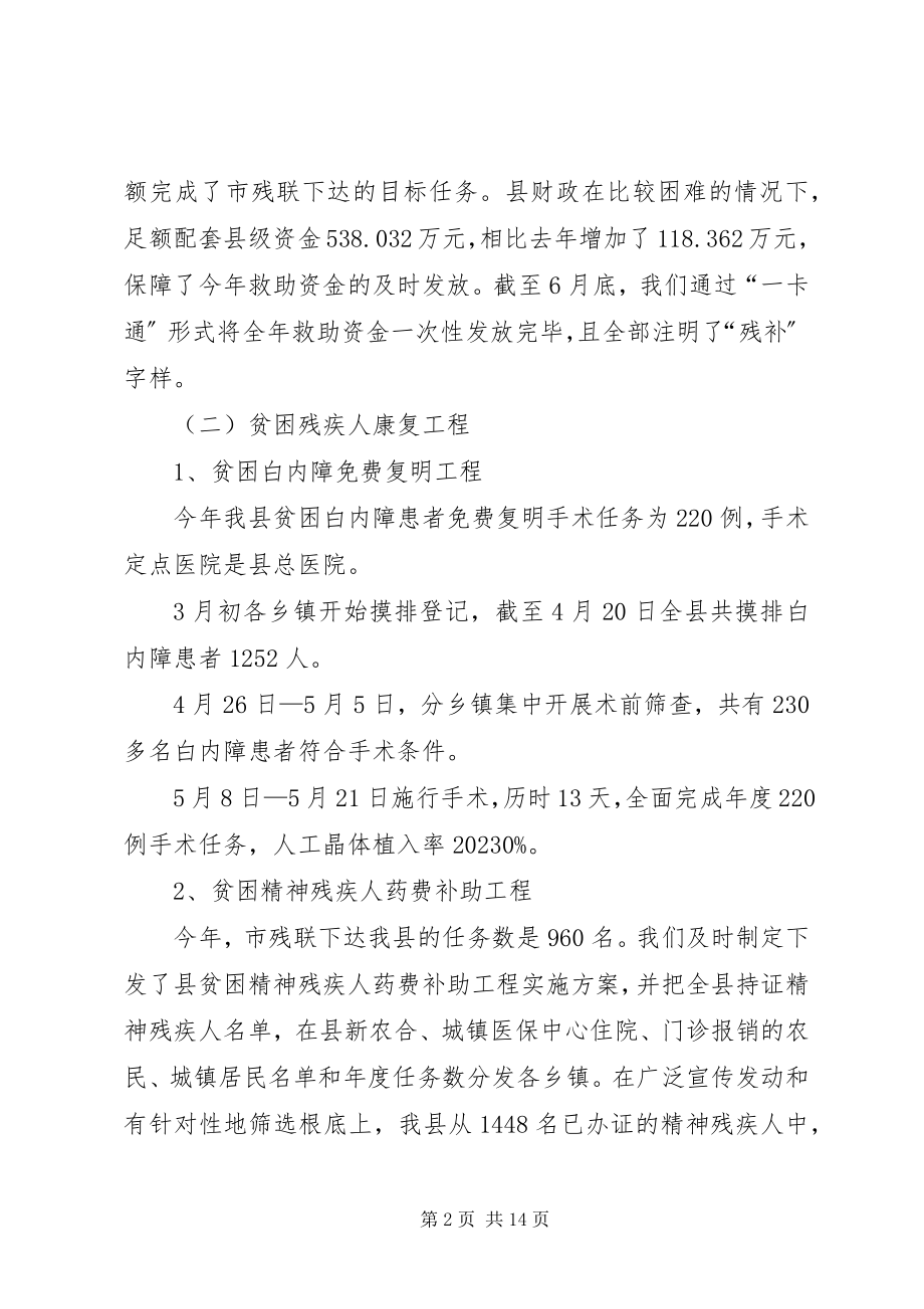 2023年县惠残民生工程实施情况总结.docx_第2页