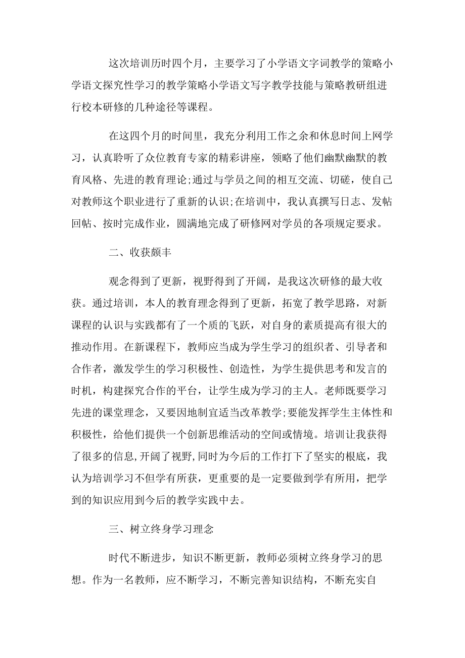 2023年小学教师网络研修心得.docx_第3页