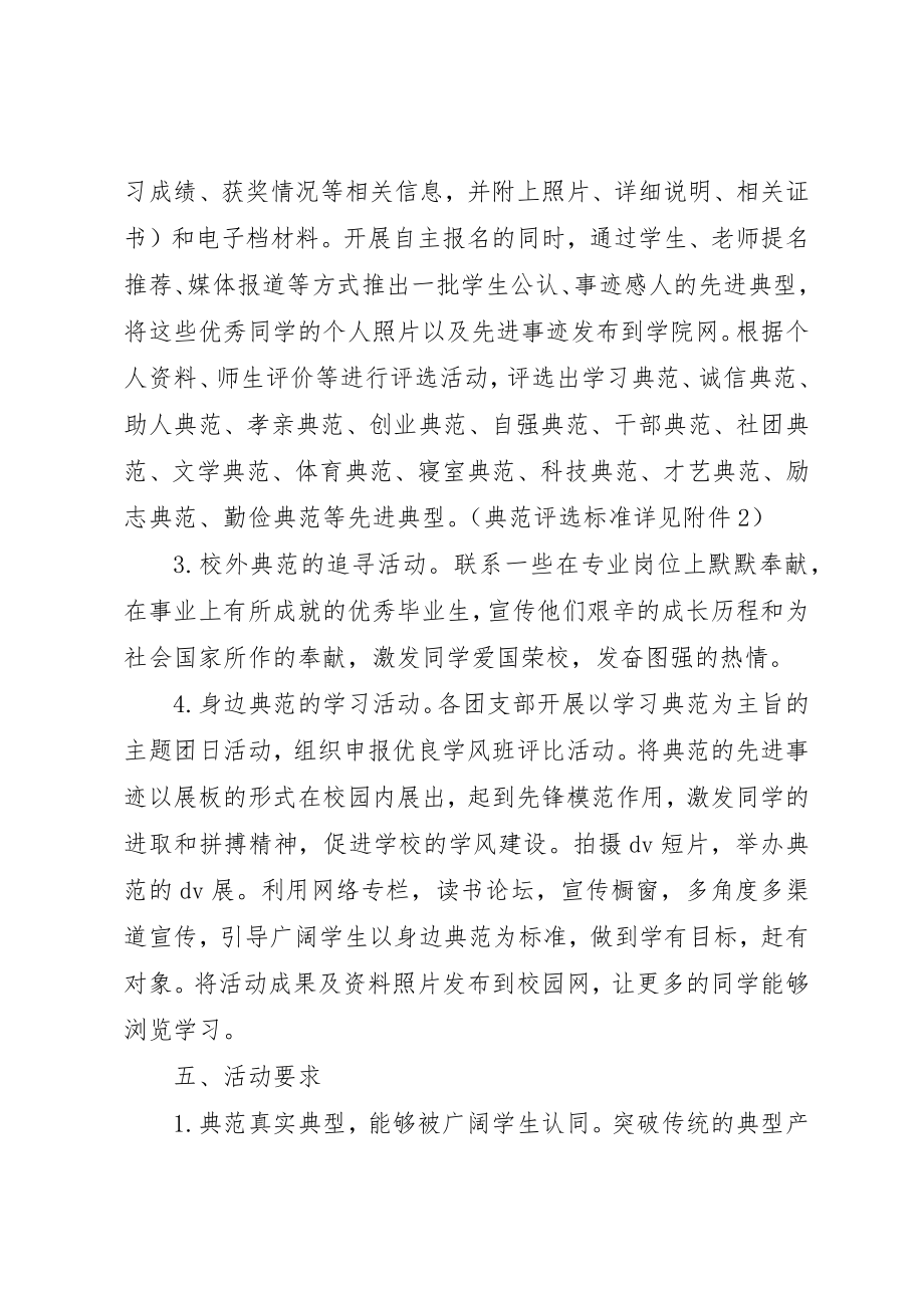 2023年大学身边的榜样活动方案新编.docx_第2页