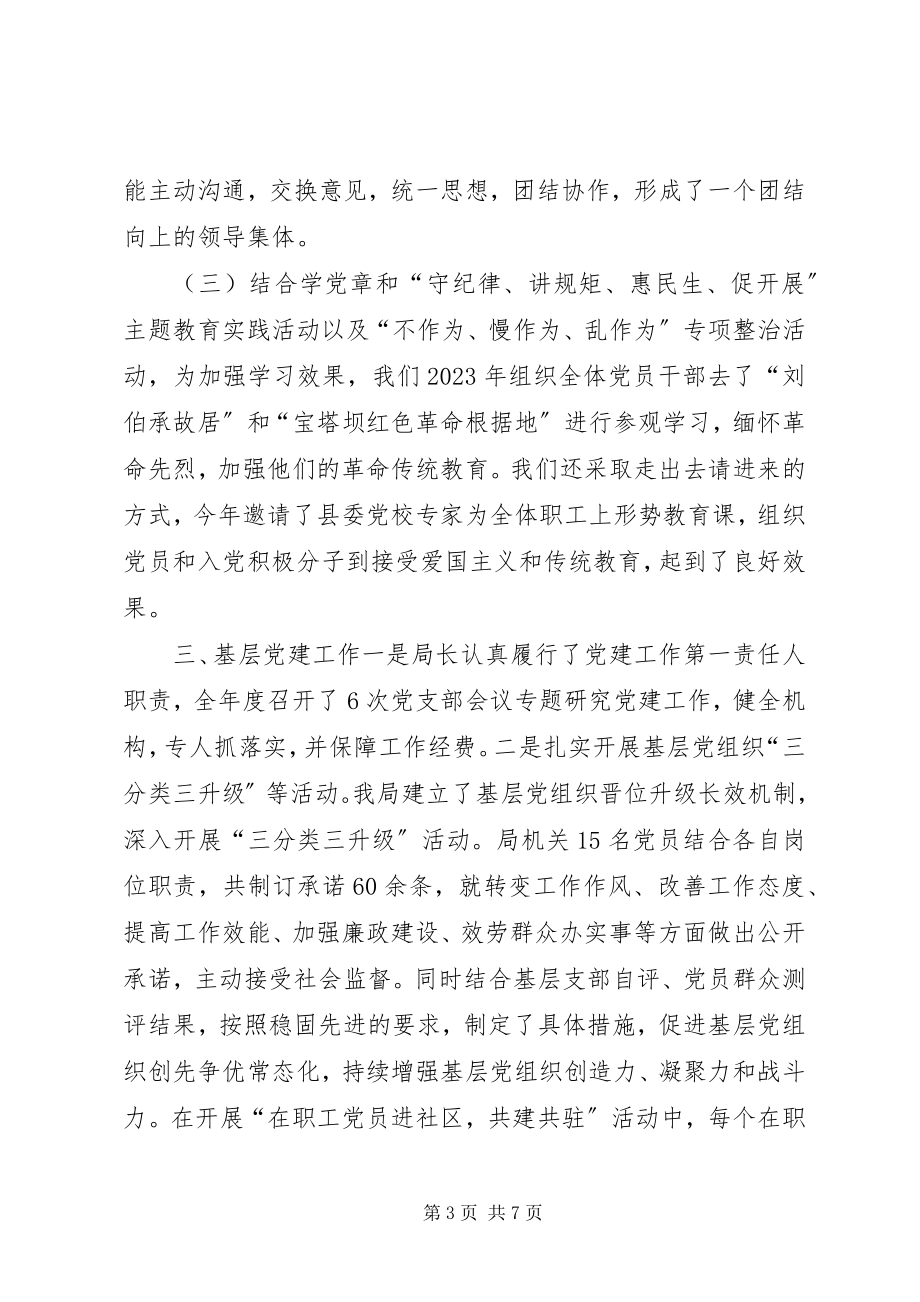 2023年投资促进局年度机关党建工作总结.docx_第3页