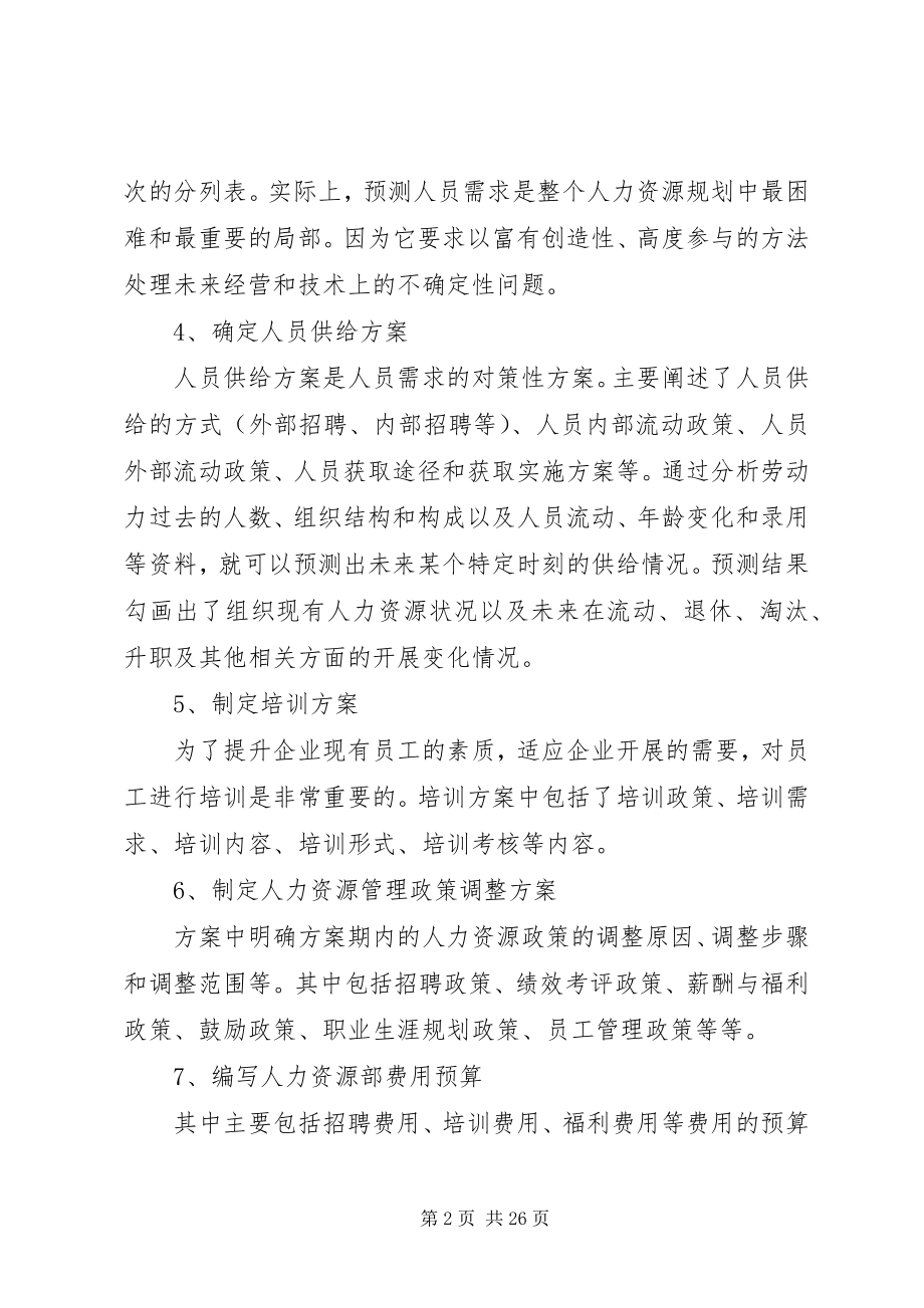 2023年人力资源开发与管理计划书.docx_第2页