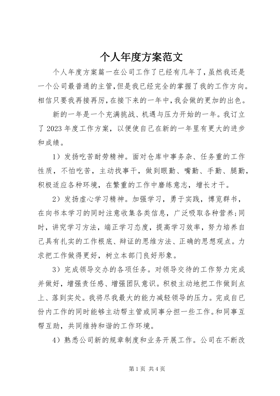 2023年个人年度计划.docx_第1页