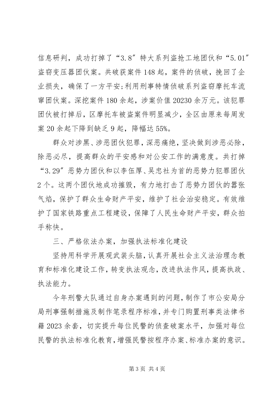 2023年公安分局刑事侦察大队先进集体事迹材料.docx_第3页