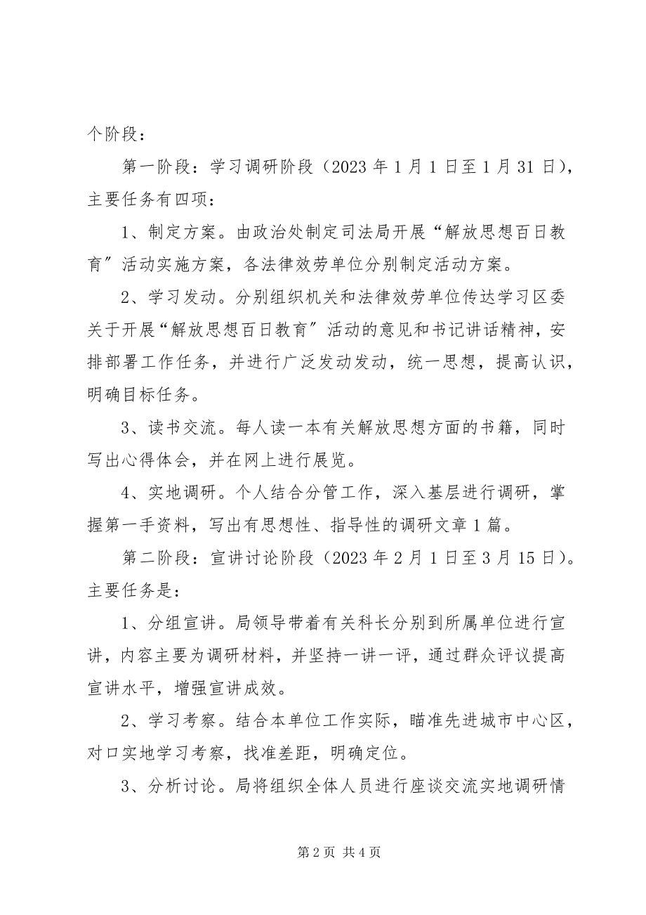 2023年司法局解放思想教育方案.docx_第2页