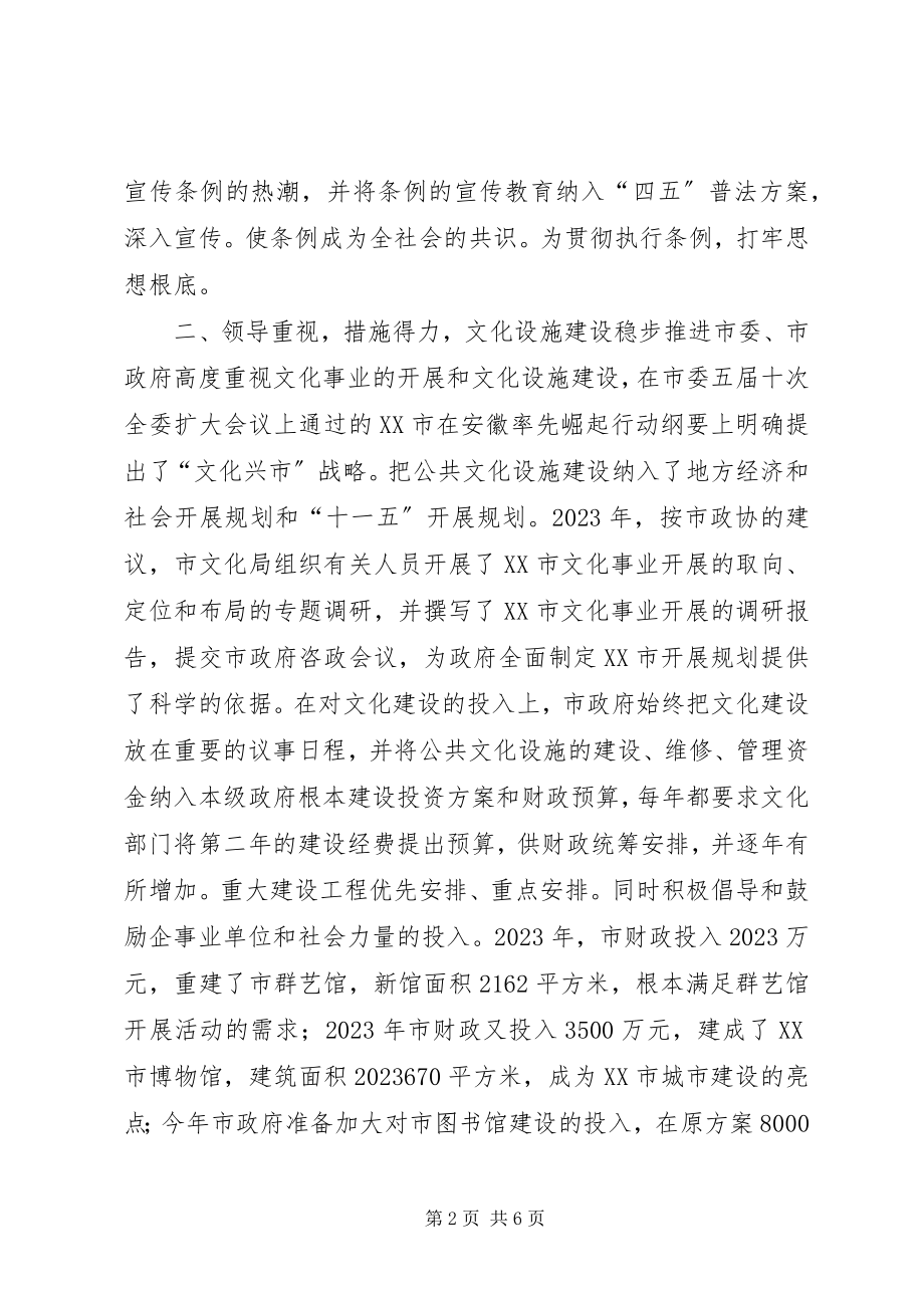 2023年公共文化设施自查情况工作总结.docx_第2页