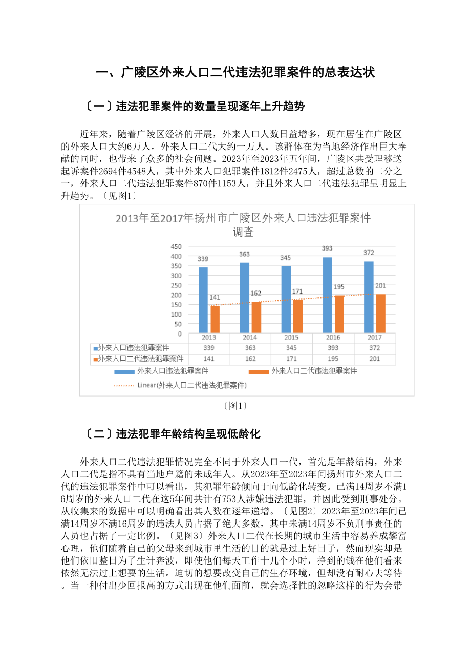 2023年扬州市广陵区外来人口二代违法犯罪调查.doc_第2页