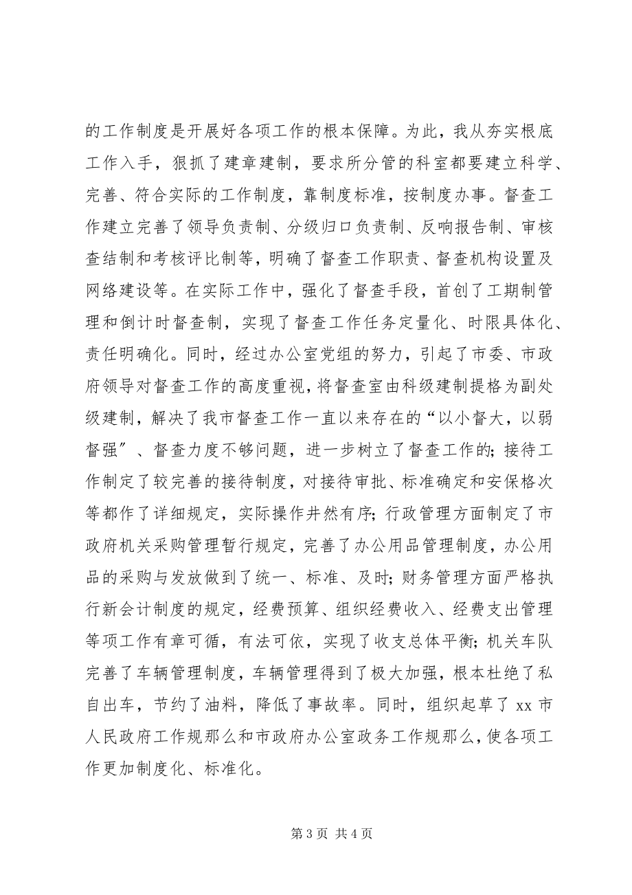 2023年度米文库汇编之市政府办公室副主任工作总结[1].docx_第3页