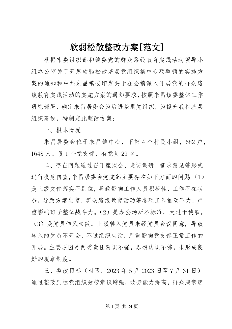 2023年软弱涣散整改方案.docx_第1页