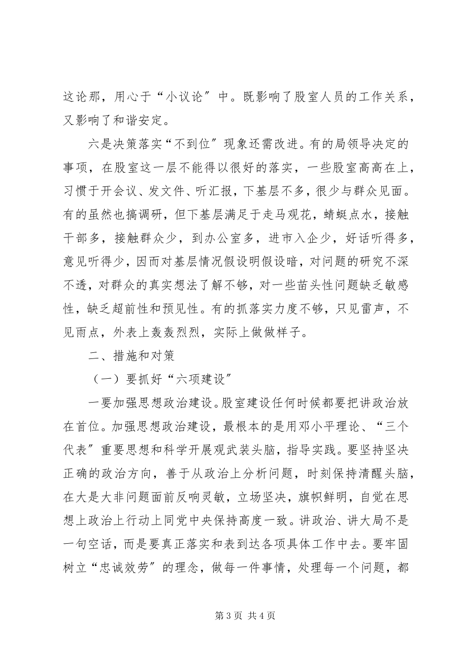 2023年加强机关股室效能建设的思考.docx_第3页