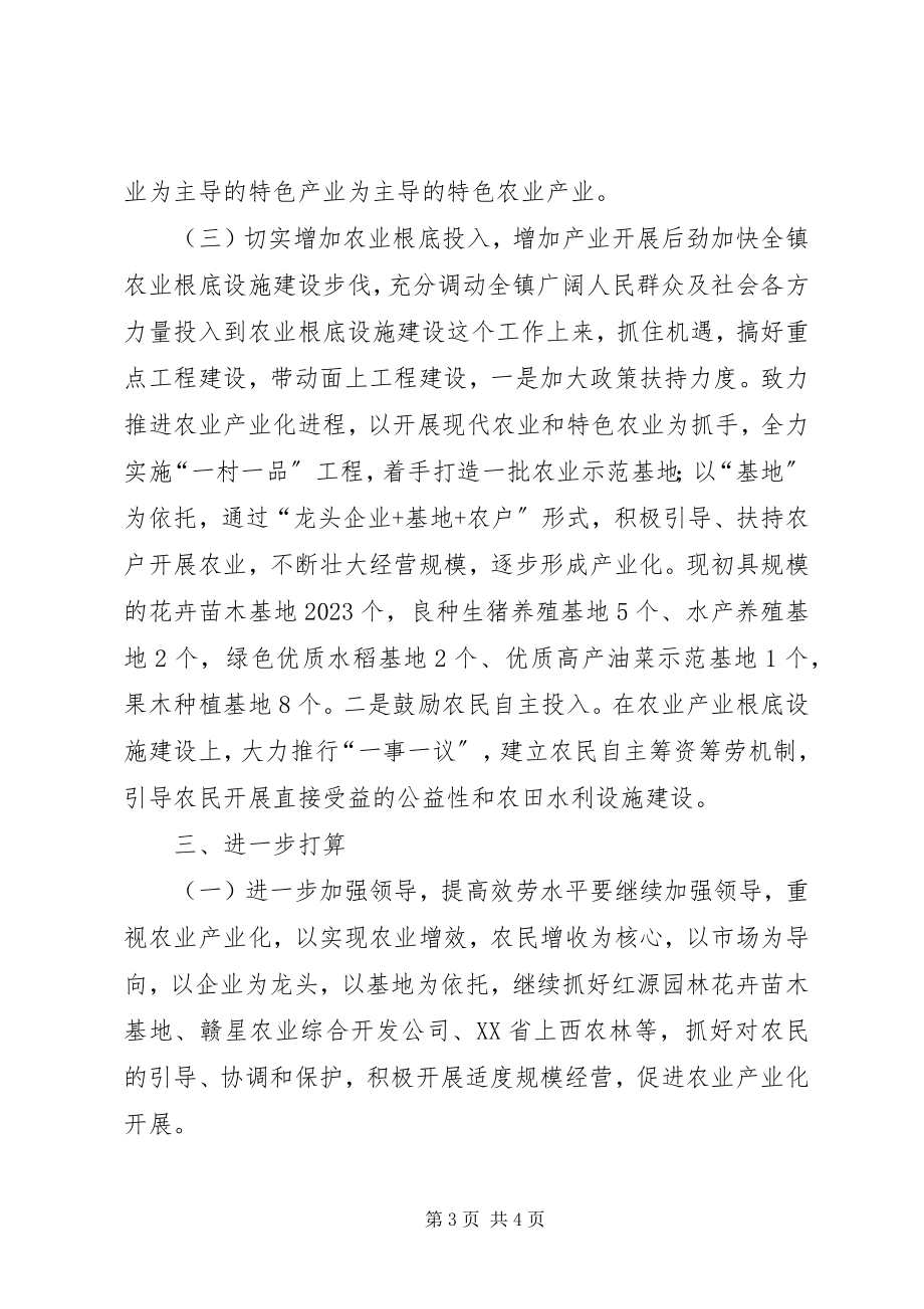 2023年乡镇年度农业产业化工作总结.docx_第3页