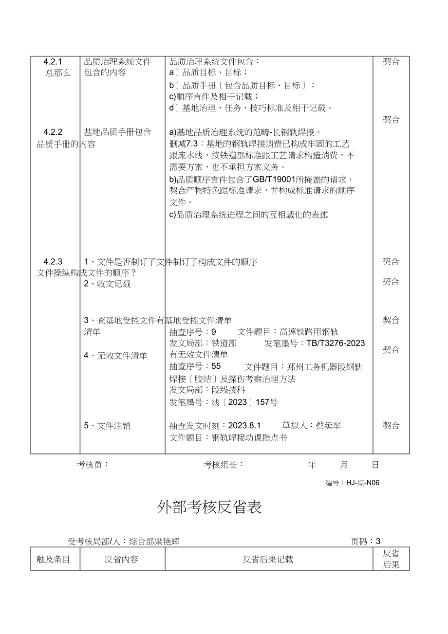 2023年内部审核检查表.docx_第3页