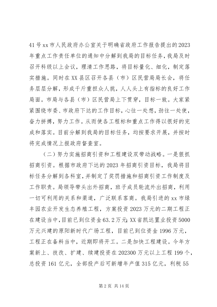 2023年市民营局上半年工作总结及下步工作意见.docx_第2页