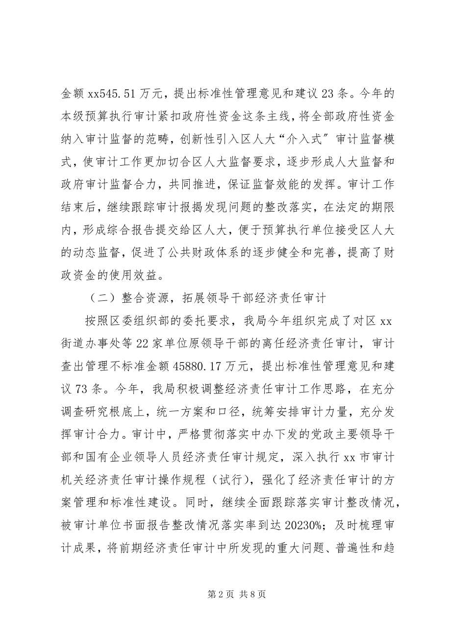 2023年区审计局年度工作总结.docx_第2页