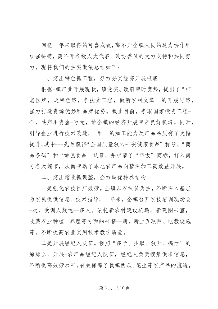 2023年乡镇工作总结暨工作规划.docx_第3页