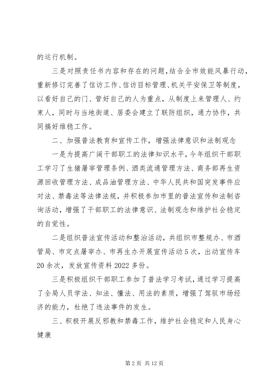 2023年社会管理综合治理暨维稳工作汇报.docx_第2页